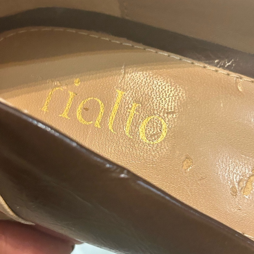 Vintage Rialto tan and brown round toe block heel women’s size 8M - Picture 4 of 11